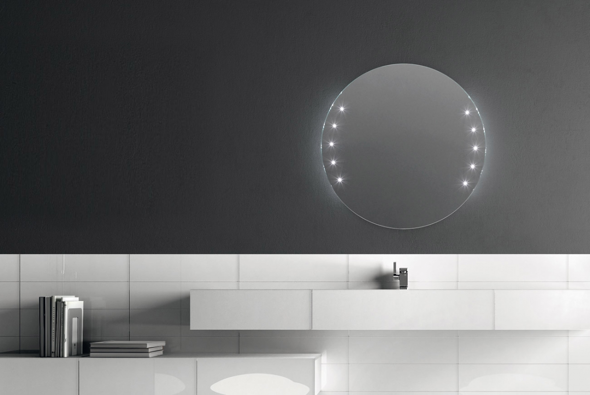 Miroir avec lumières LED integrées Argento - ARTELINEA